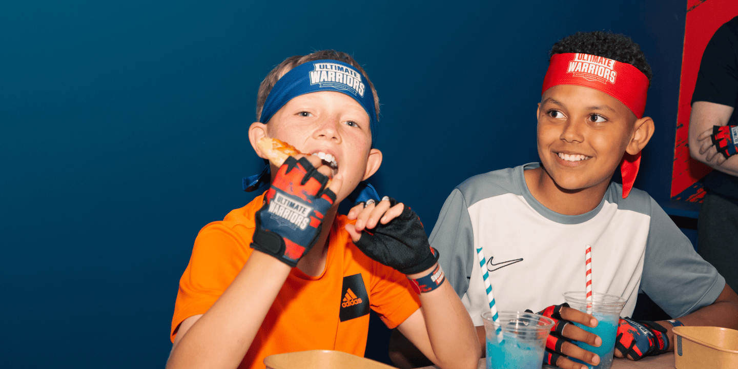 Ultimate Warriors adventure park - party - pizza