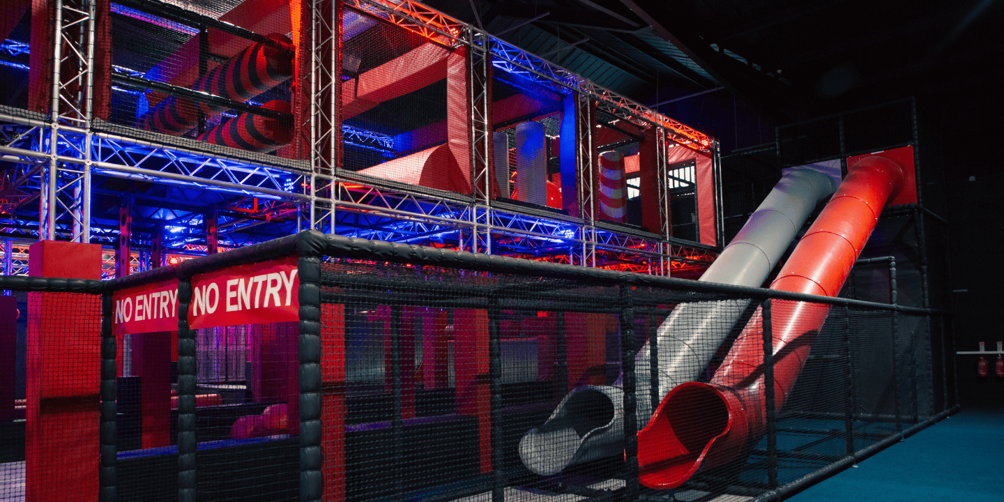Ultimate Warriors adventure park - soft play slides